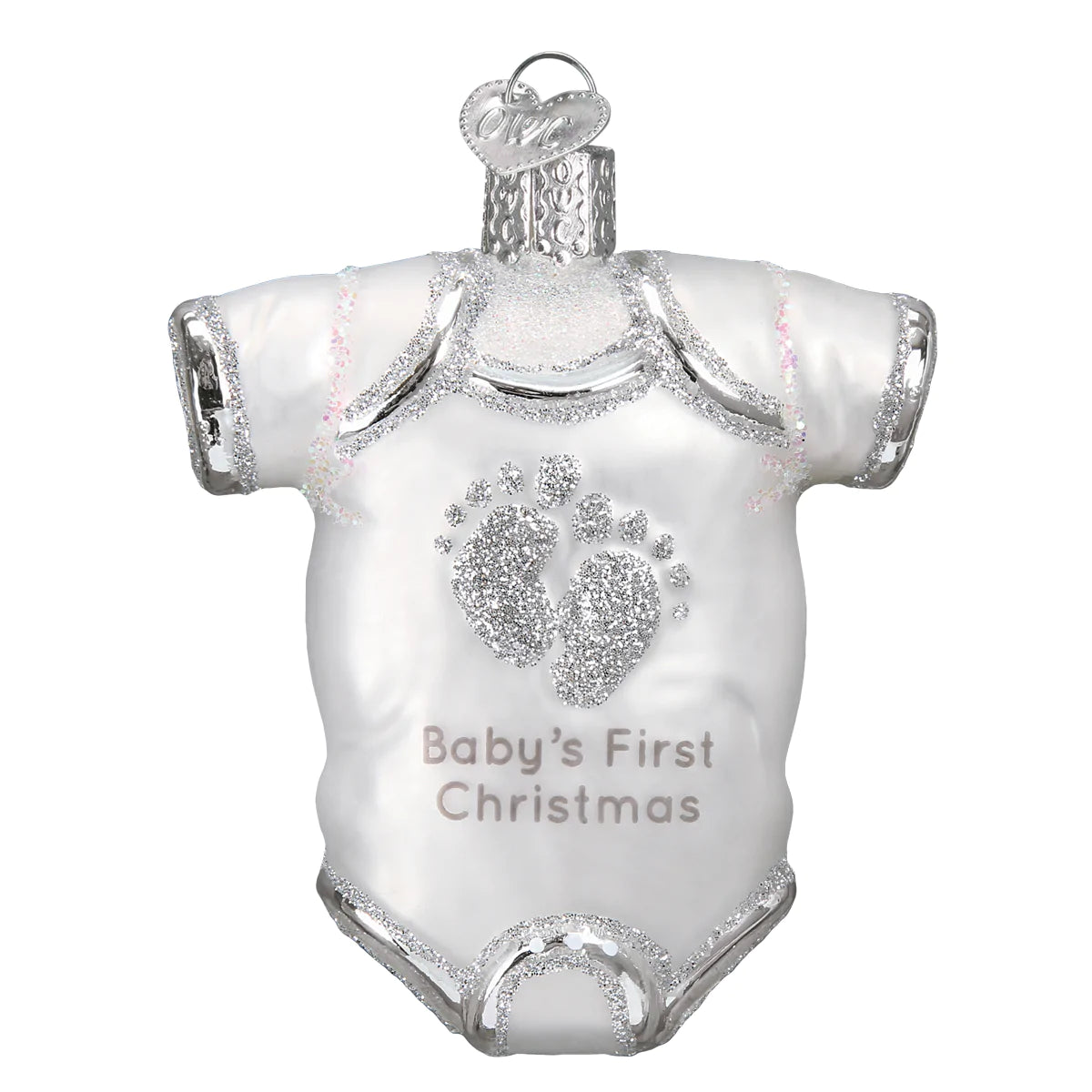 White Baby Onesie Ornament