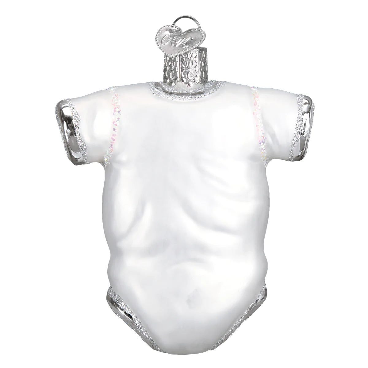 White Baby Onesie Ornament  Old World Christmas   