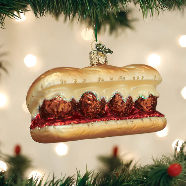 Meatball Sandwich Ornament  Old World Christmas   