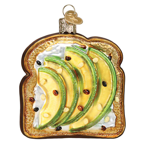 Avocado Toast Ornament  Old World Christmas   