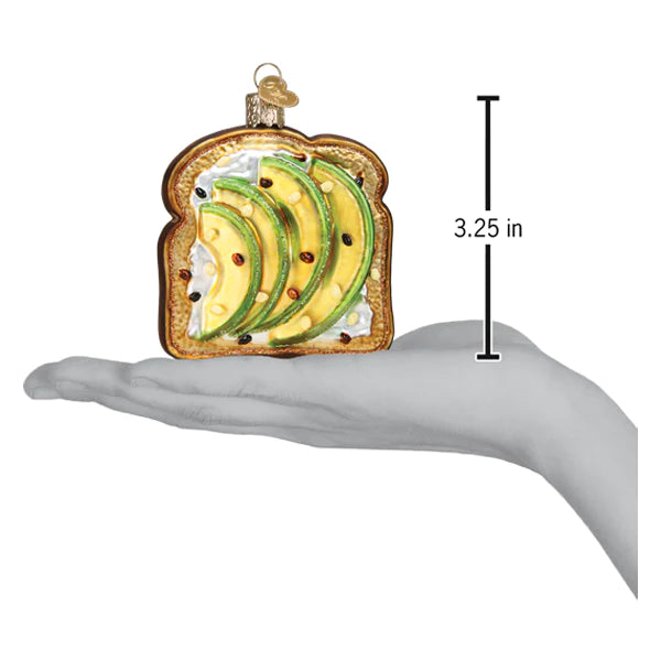 Avocado Toast Ornament  Old World Christmas   