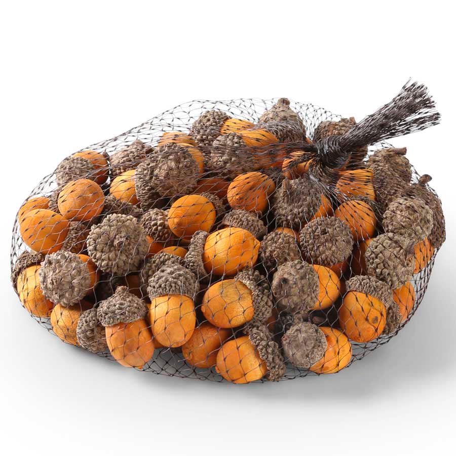 Wood Acorns - Orange  K&K   