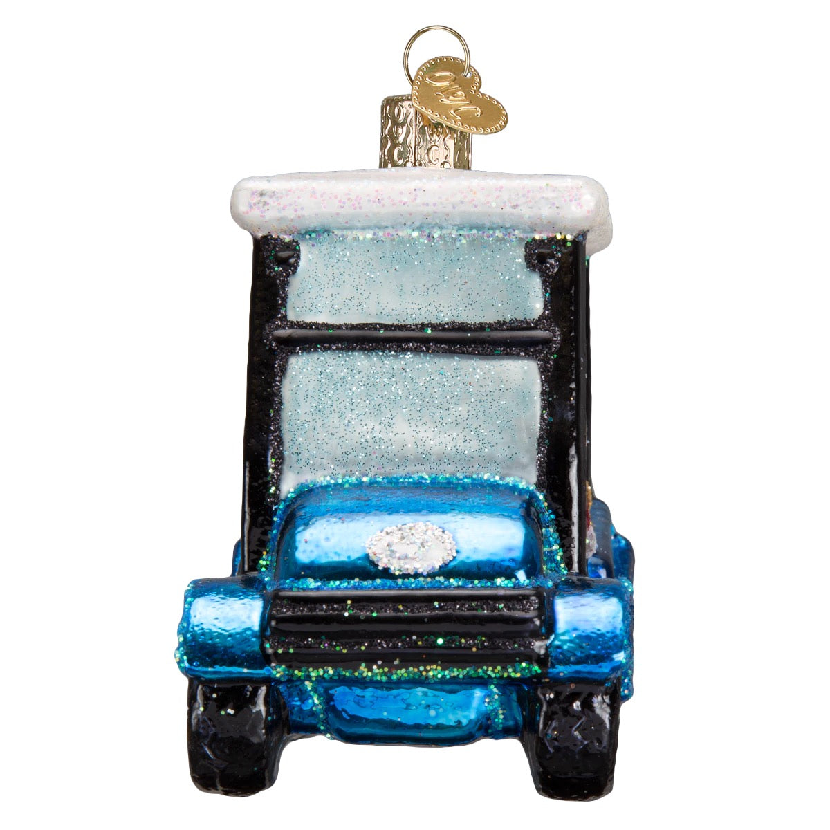 Golf Cart Santa Ornament  Old World Christmas   