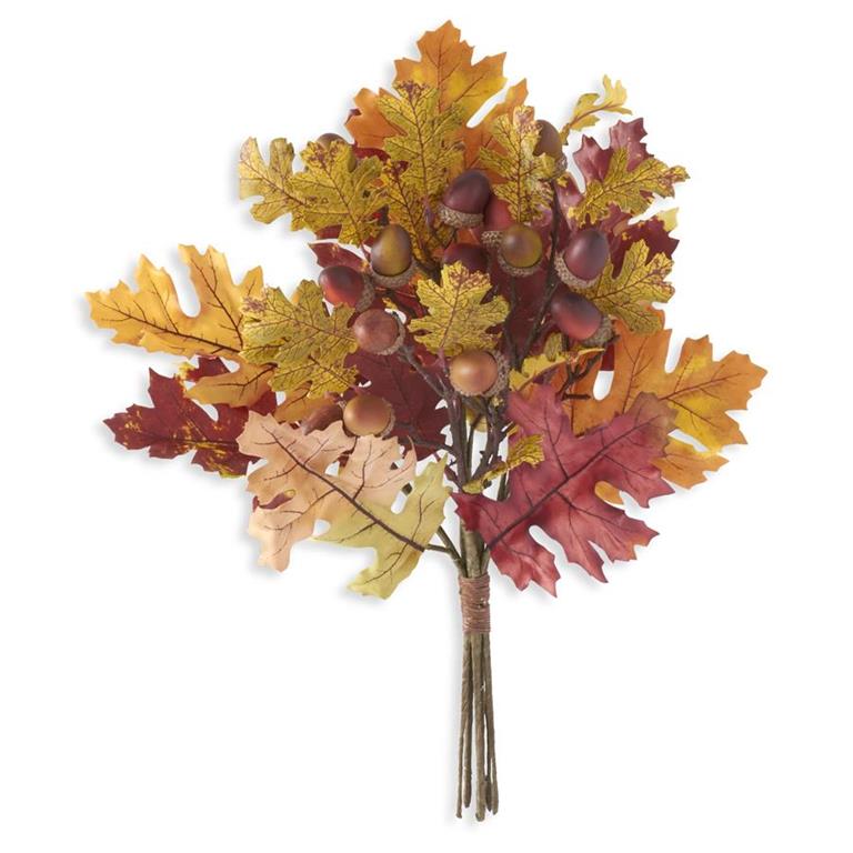 Bundle of Fall Oak Leaves  K&K   