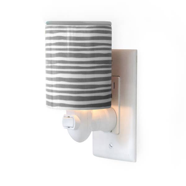 Outlet Warmer - Gray Stripe  Happy Wax   