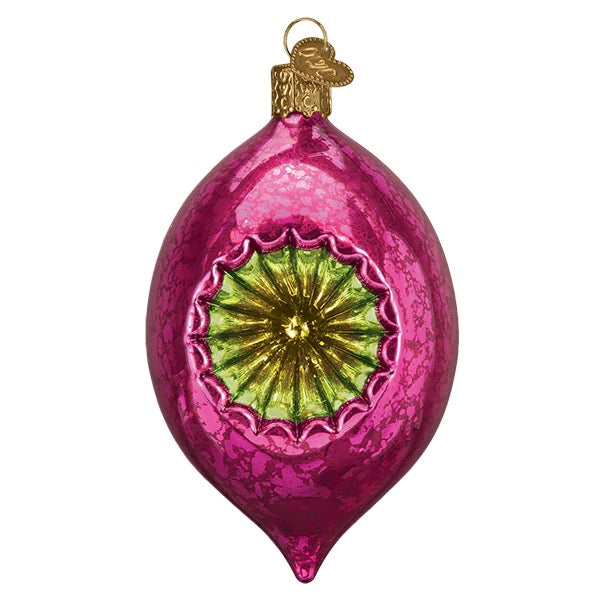 Dazzling Fuchsia Reflection Ornament  Old World Christmas   