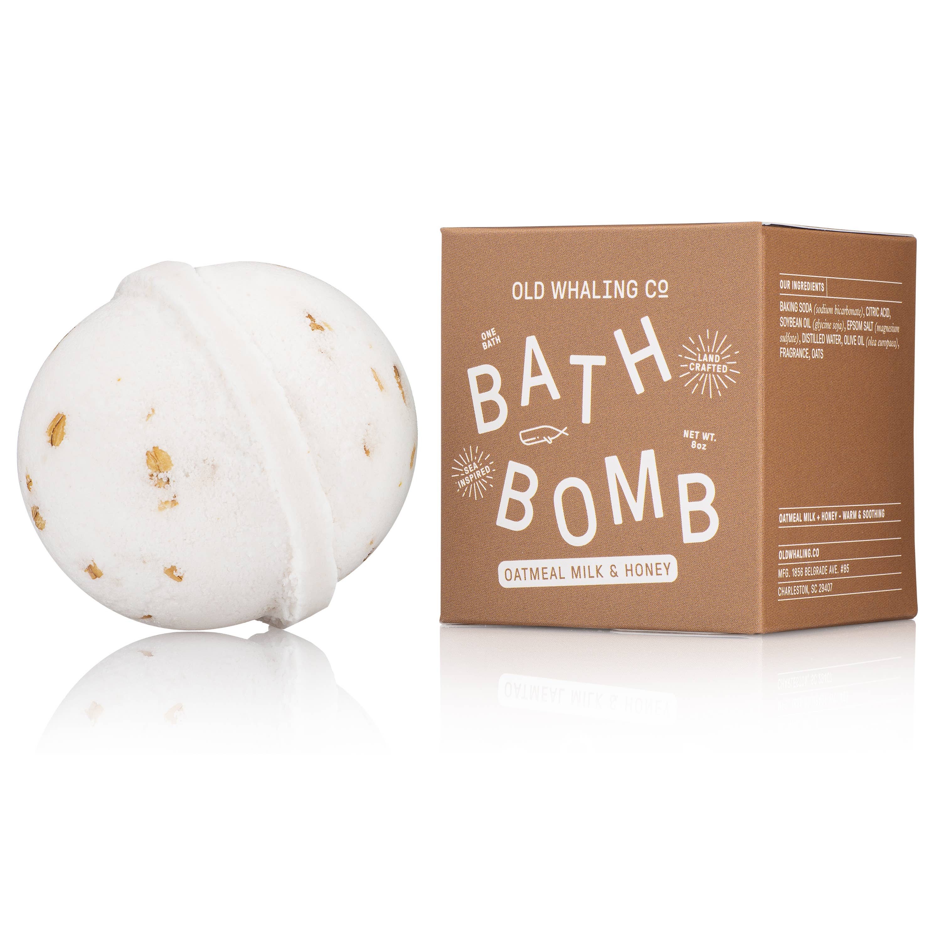 Oatmeal Milk & Honey Bath Bomb  Old Whaling Company   