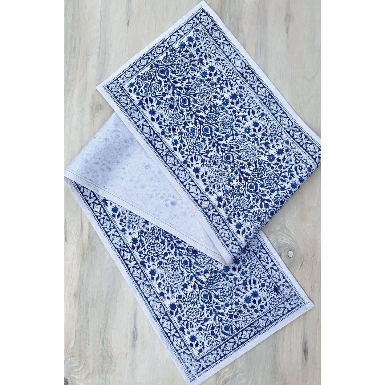 Blue Vine Table Runner  Sevya Handmade   