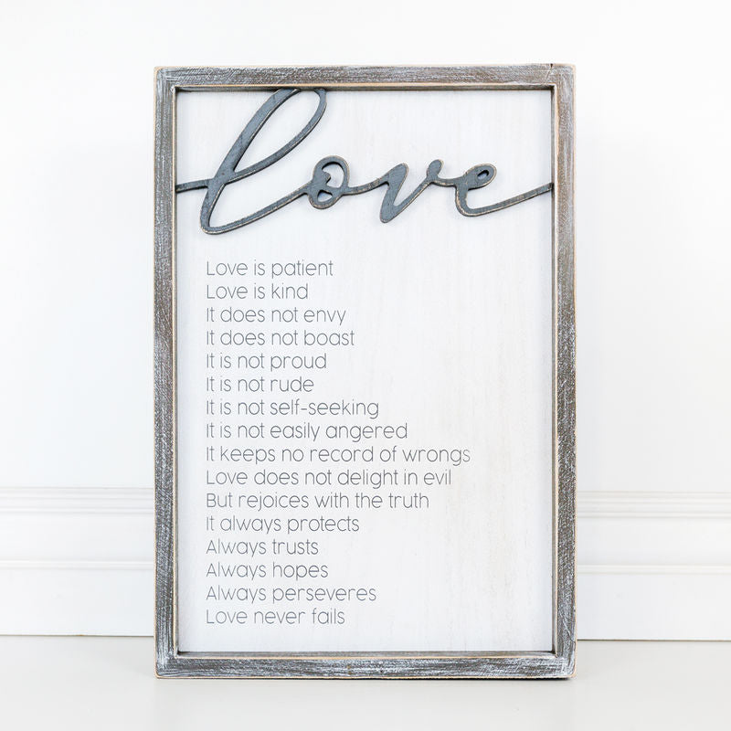 Love is.... Reversible Sign Adams Everyday Adams & Co.   