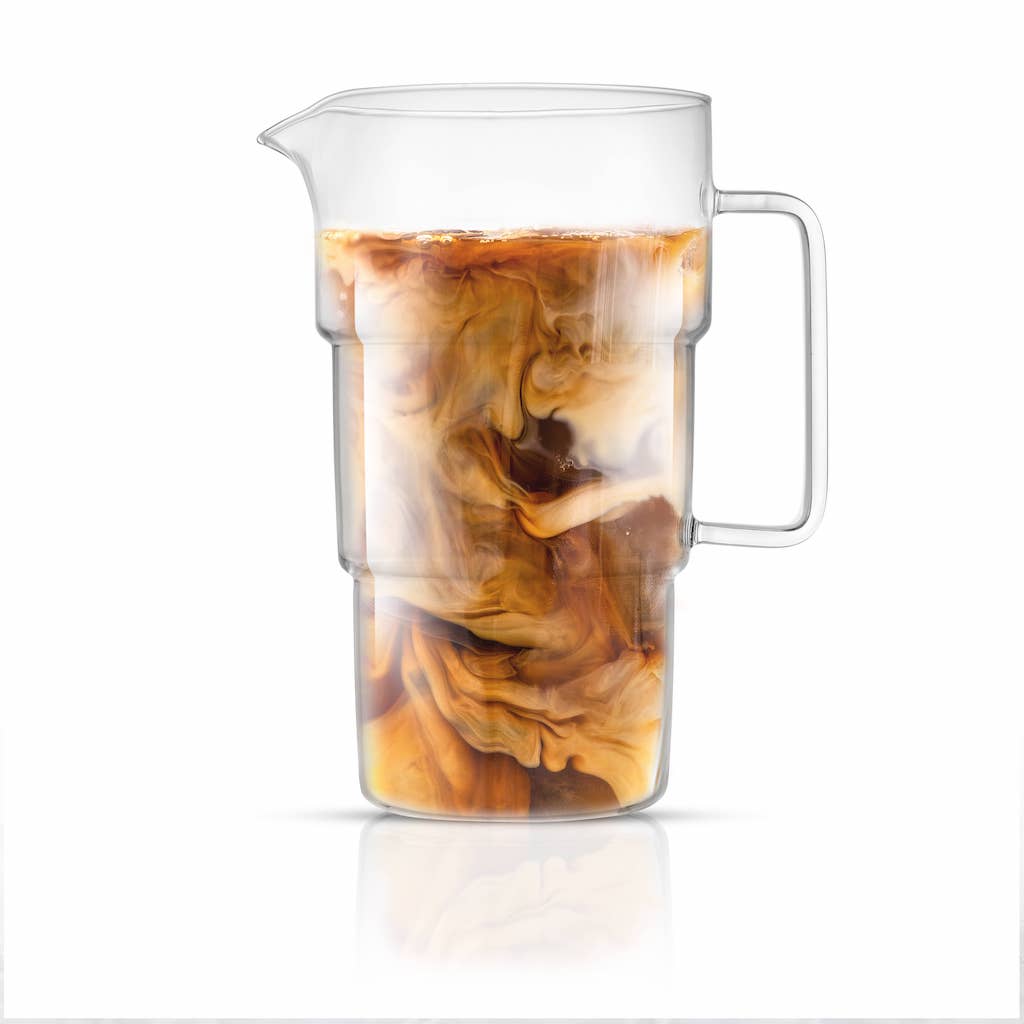 Pila Glass Beverage Pitcher, 63 Oz  JoyJolt   