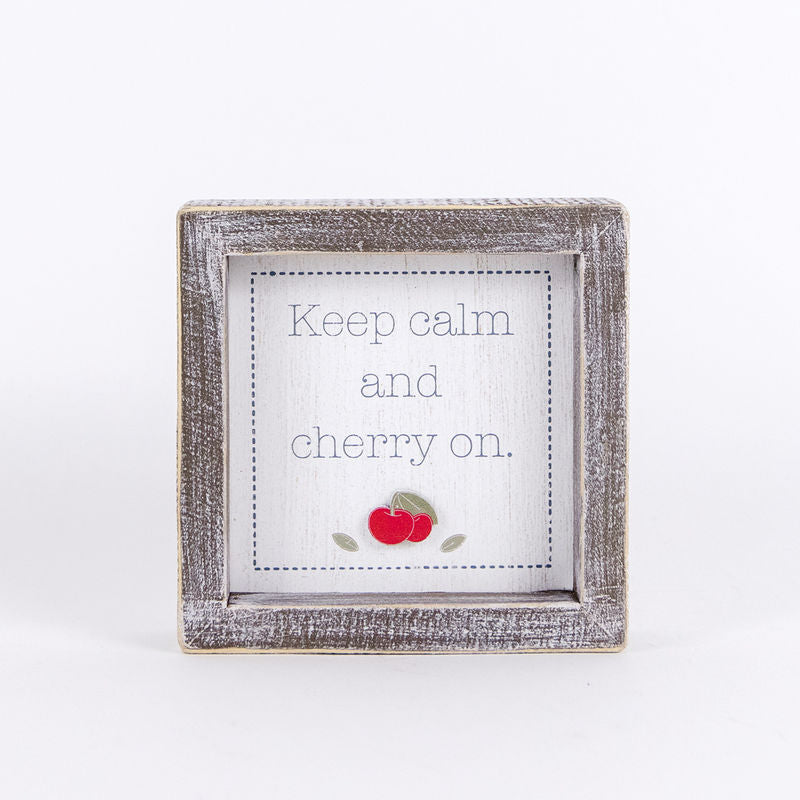 Keep Calm and Cherry On Sign Adams Summer Adams & Co.   