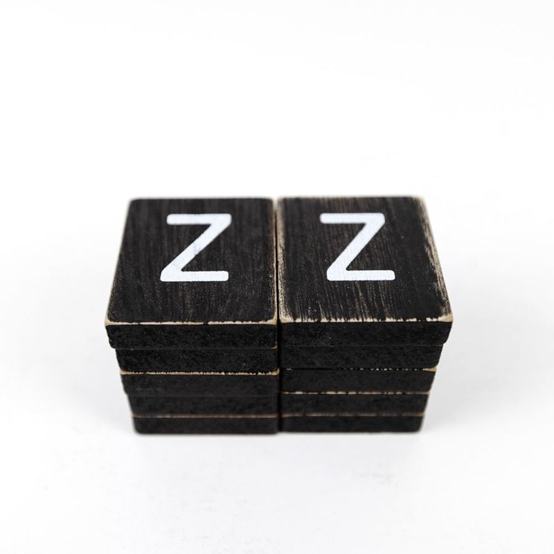 Extra Letters (Z) Black/White Adams Ledgie Adams & Co.   