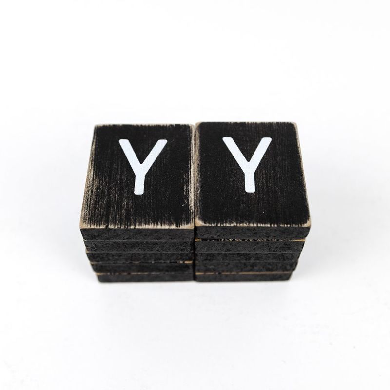 Extra Letters (Y) Black/White Adams Ledgie Adams & Co.   