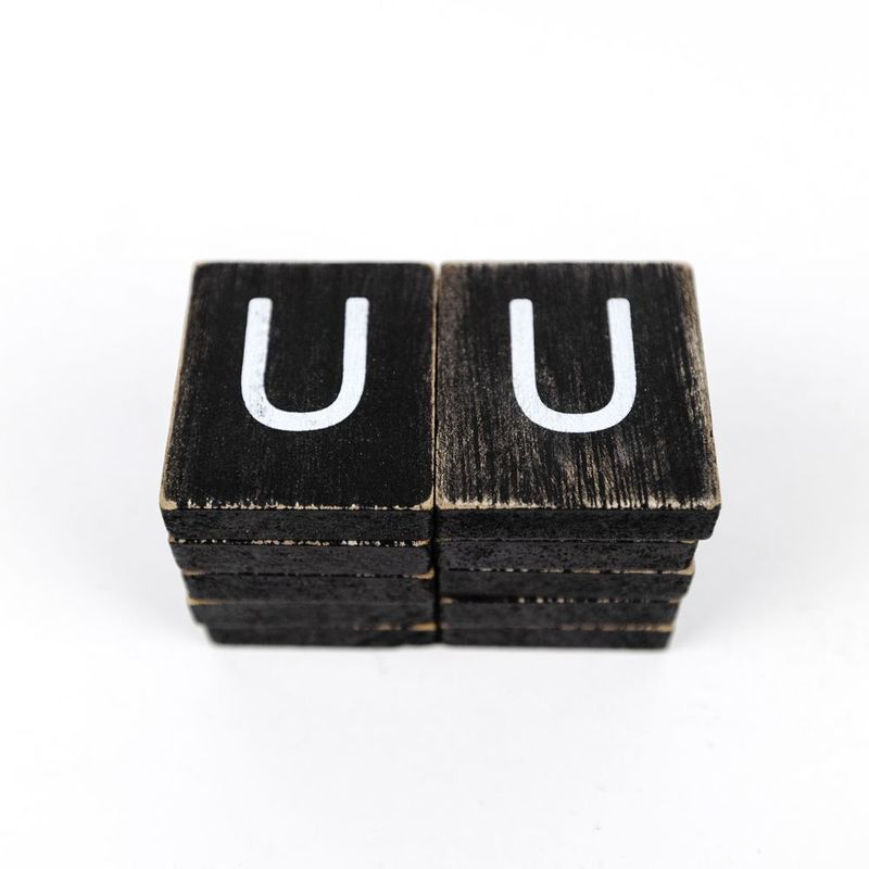 Extra Letters (U) Black/White Adams Ledgie Adams & Co.   