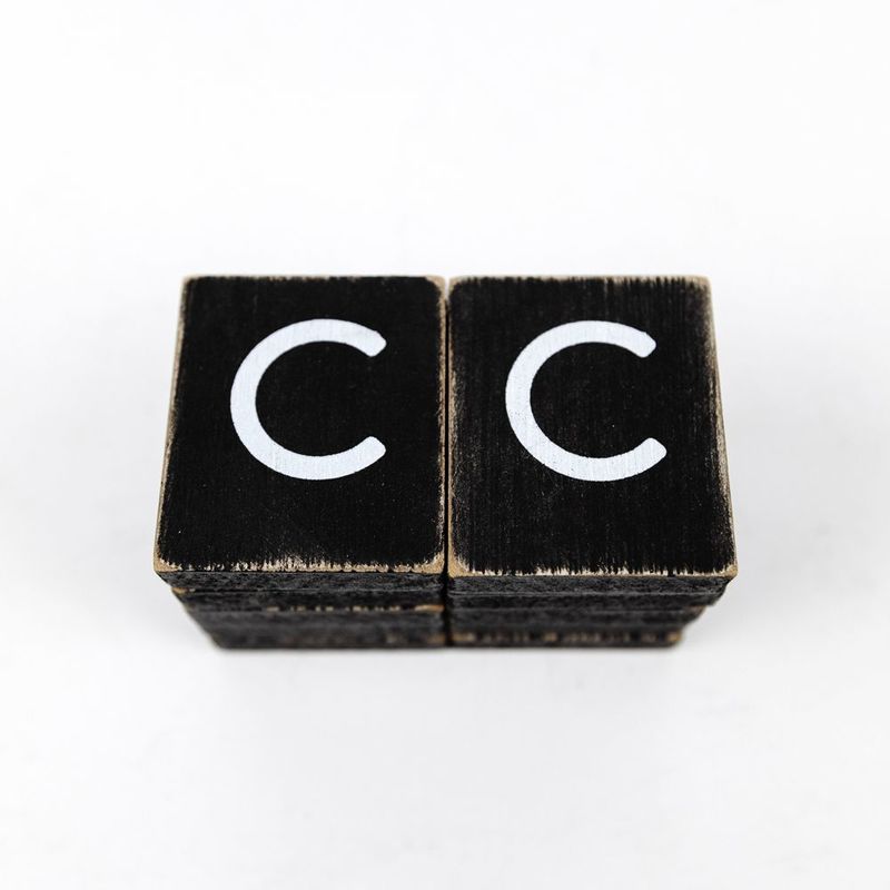 Extra Letters (C) Black/White Adams Ledgie Adams & Co.   