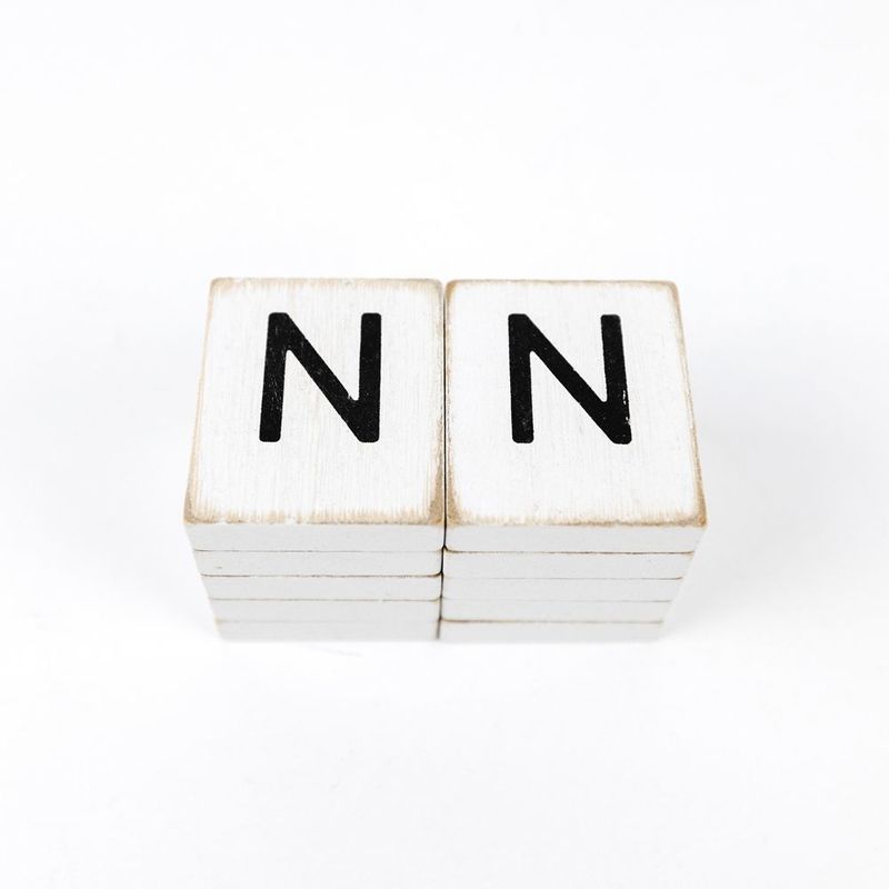 Extra Letters (N) White/Black Adams Ledgie Adams & Co.   