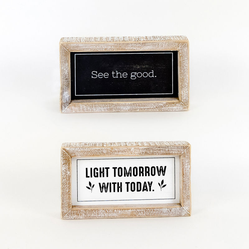 Reversible Wood Frame "See the Good" Adams Everyday Adams & Co.   