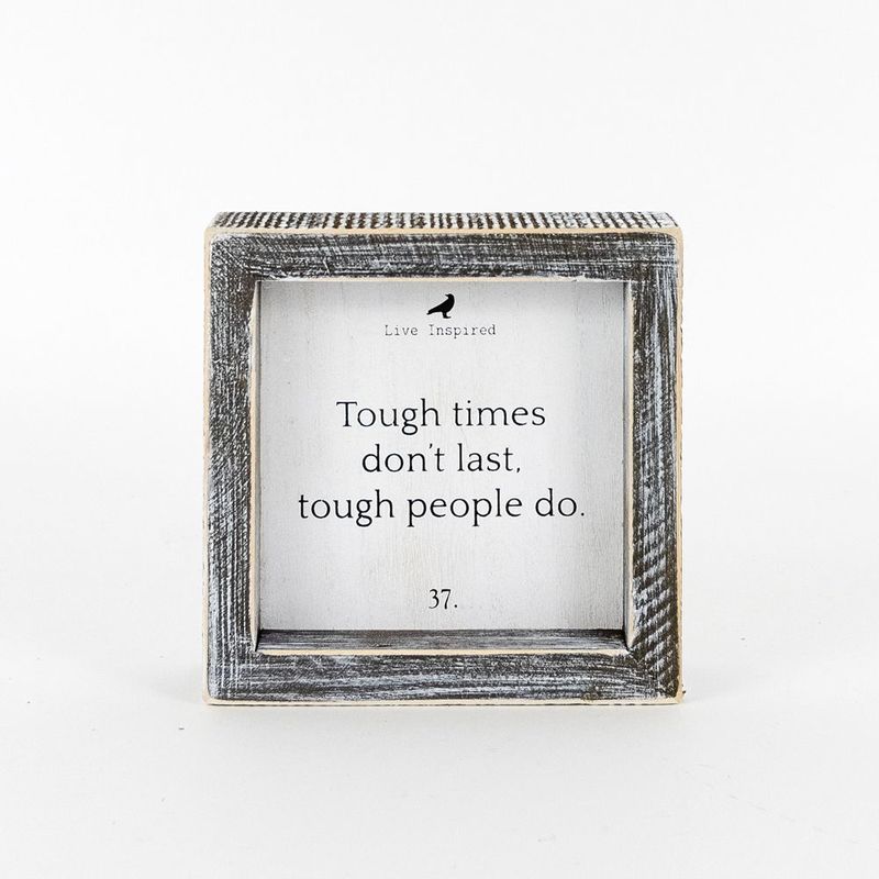 "Tough People" Framed Sign Adams Everyday Adams & Co.   