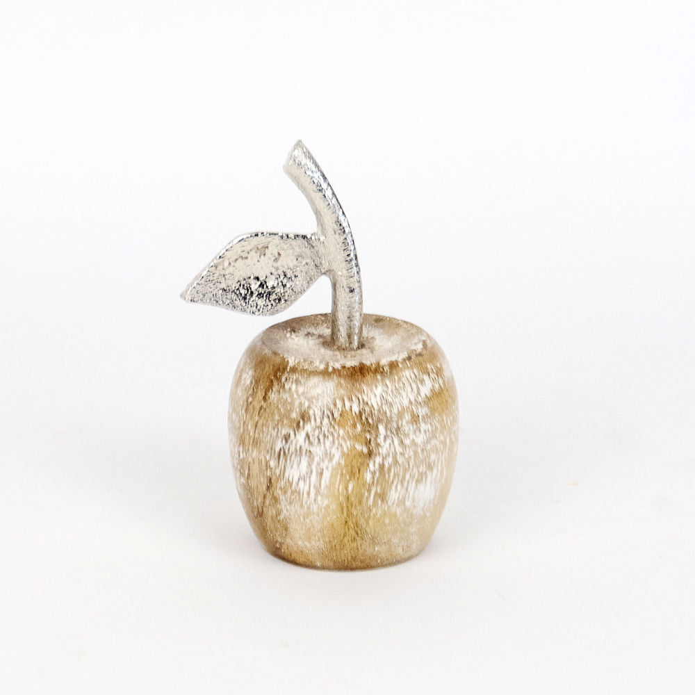 Mango Wood Shape (Apple) Silver Stem Adams Everyday Adams & Co.   