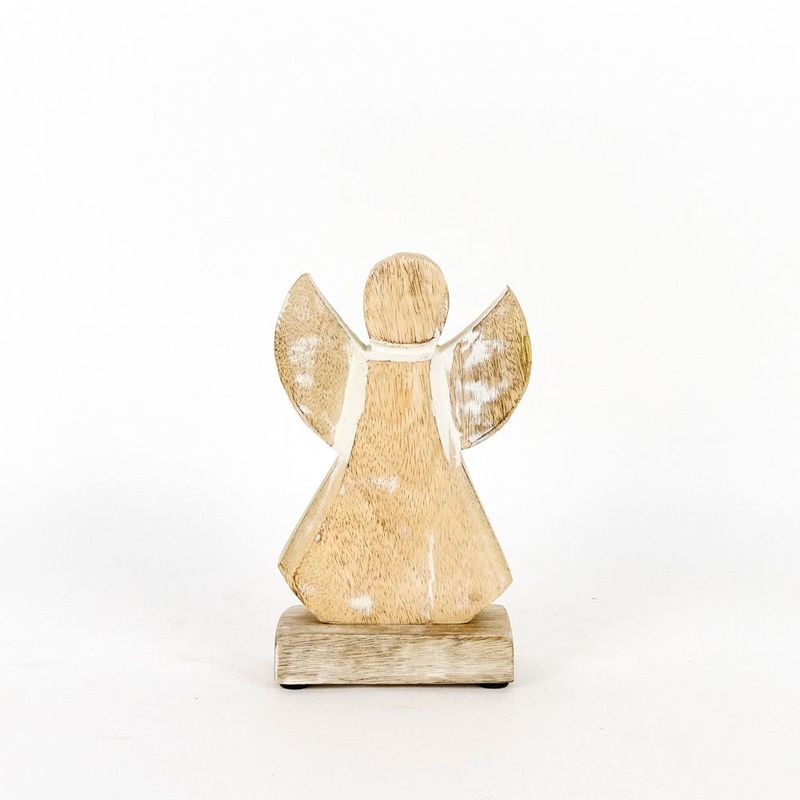 Mango Wood Cutout On Stand - Angel Adams Christmas Adams & Co.   