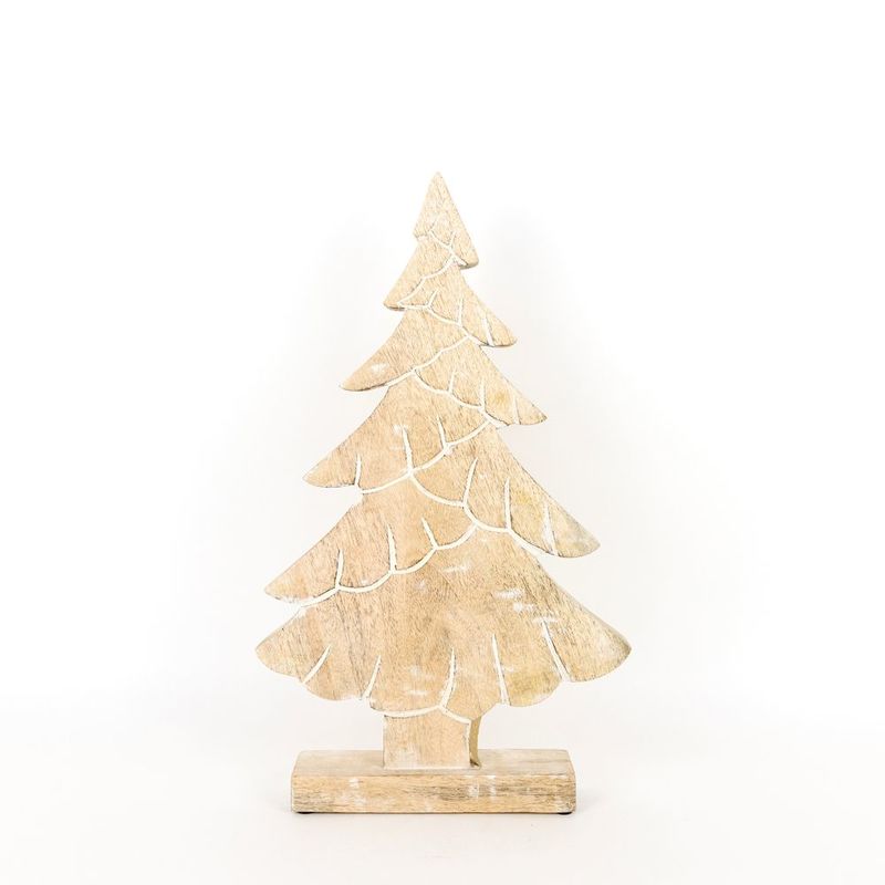 Mango Wood Cutout - Tree Shape Adams Christmas Adams & Co.   