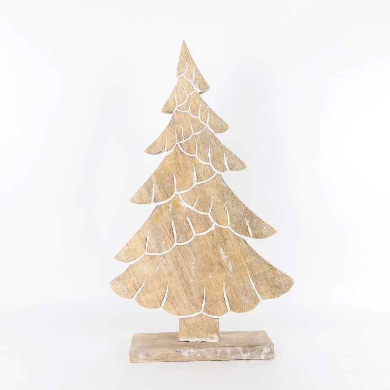 Mango Wood Cutout - Tree Adams Christmas Adams & Co.   