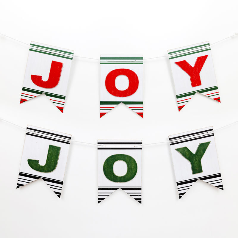 Reversible Wood Swag "Joy" Adams Christmas Adams & Co.   