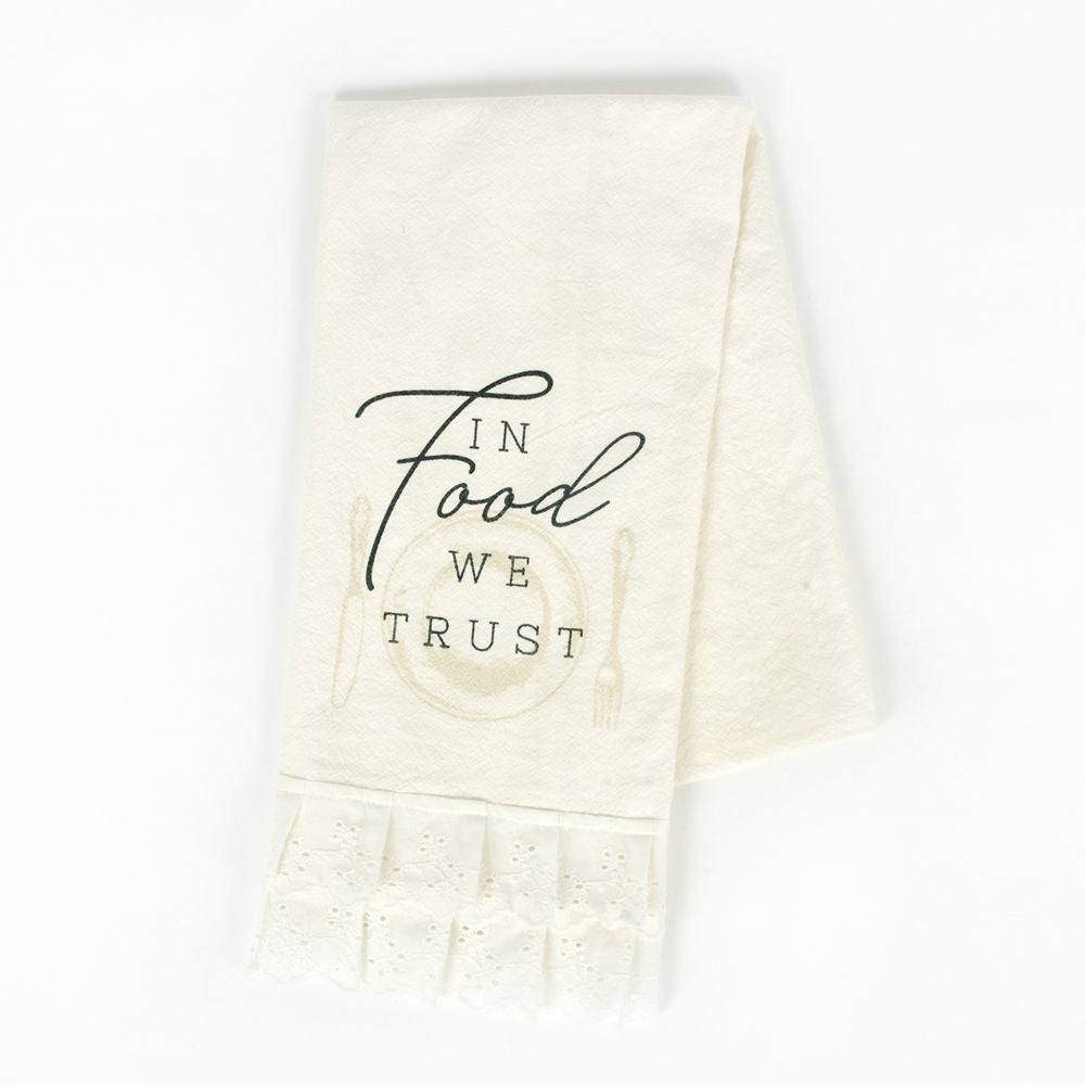 Dish Towel - In Food We Trust Adams Everyday Adams & Co.   