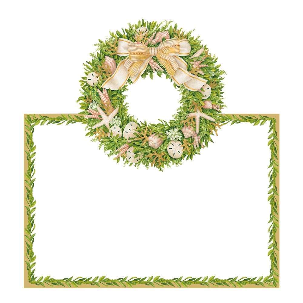 Shell Wreath - Place Cards  Caspari   