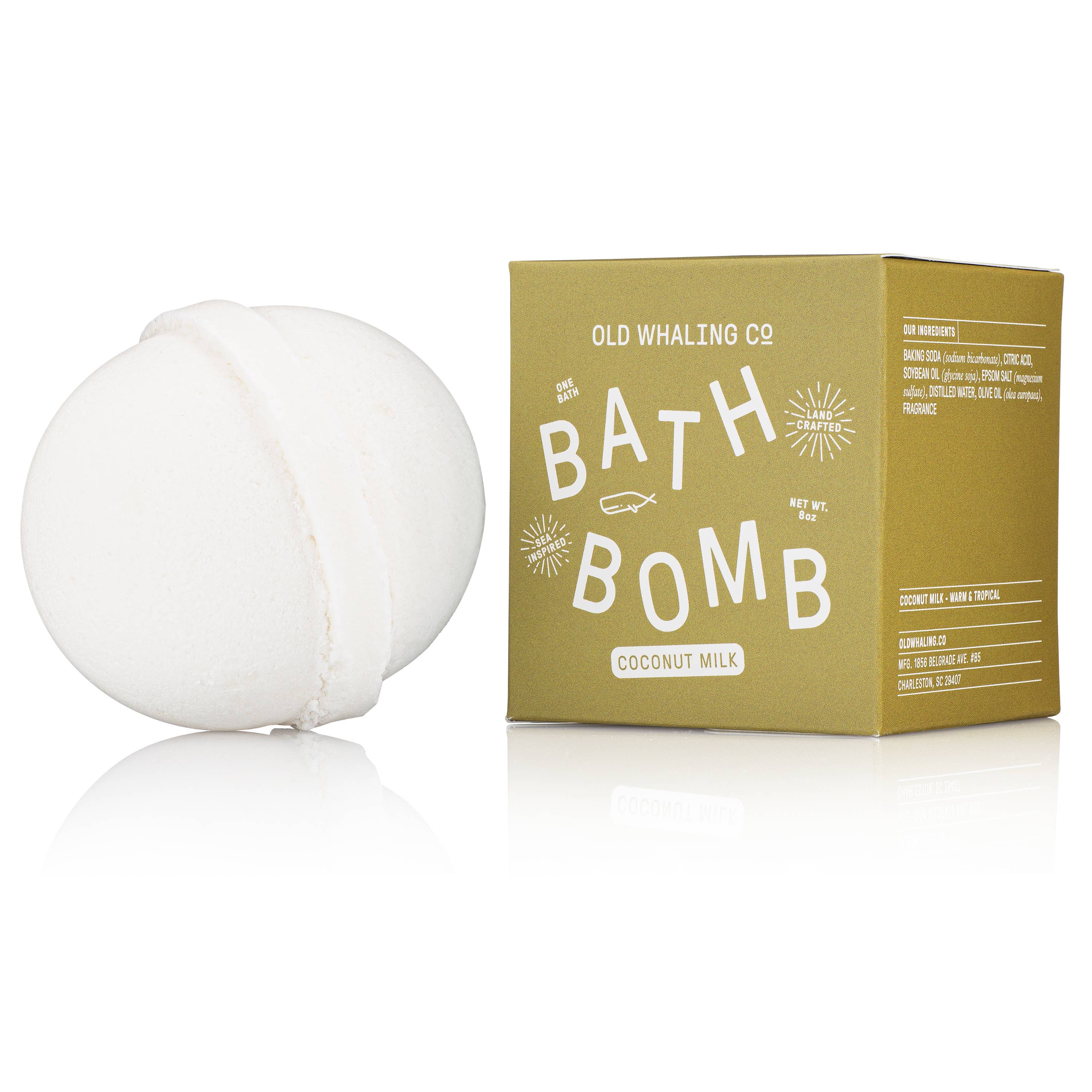 Coconut Milk Bath Bomb  Old Whaling Company   