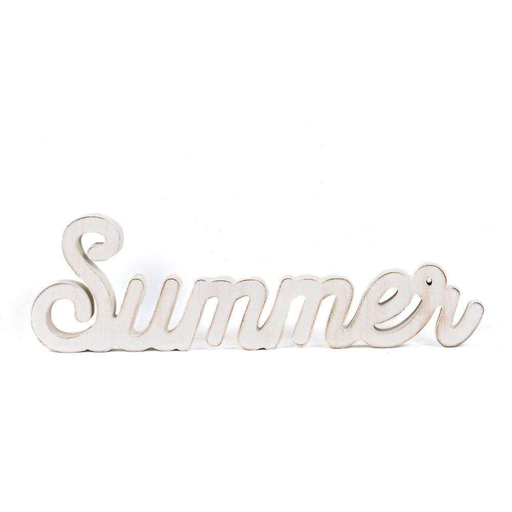 Wood Cutout - "Summer" Adams Summer Adams & Co.   