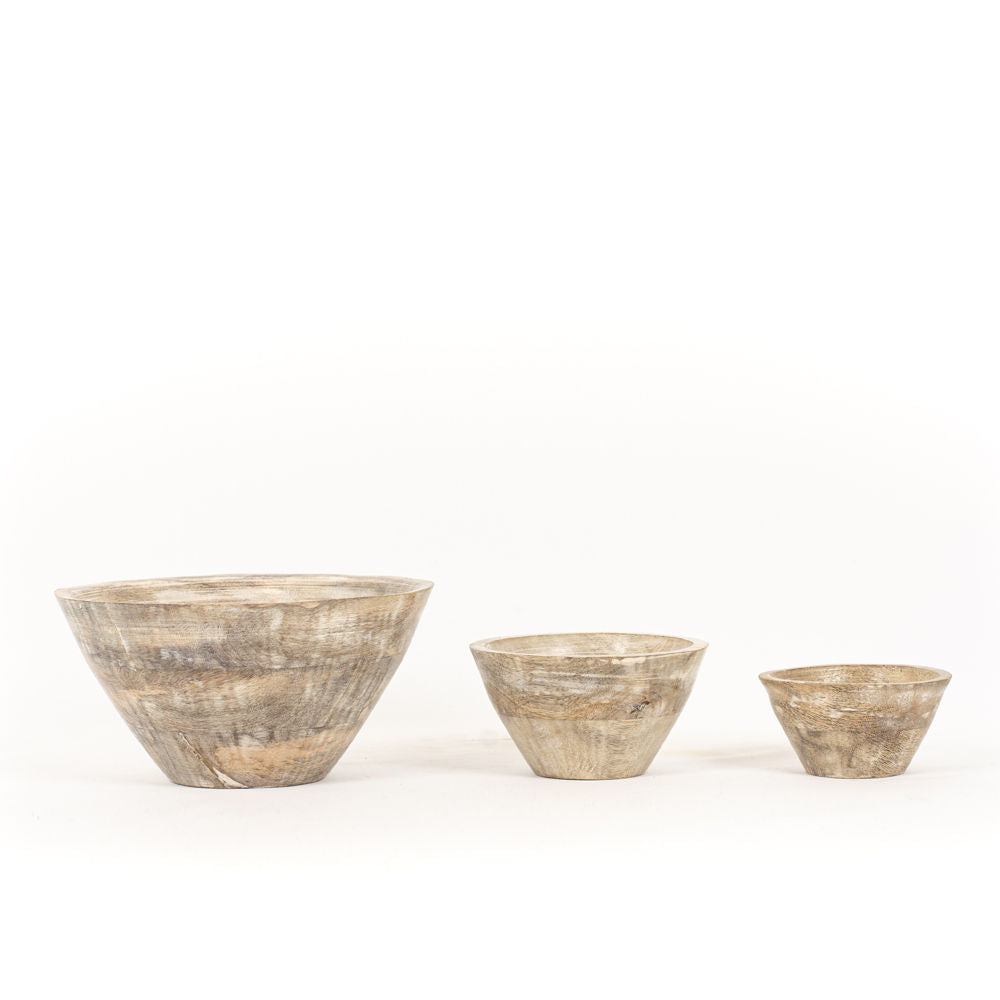 Mango Wood Nested Bowls S/3 Adams Everyday Adams & Co.   