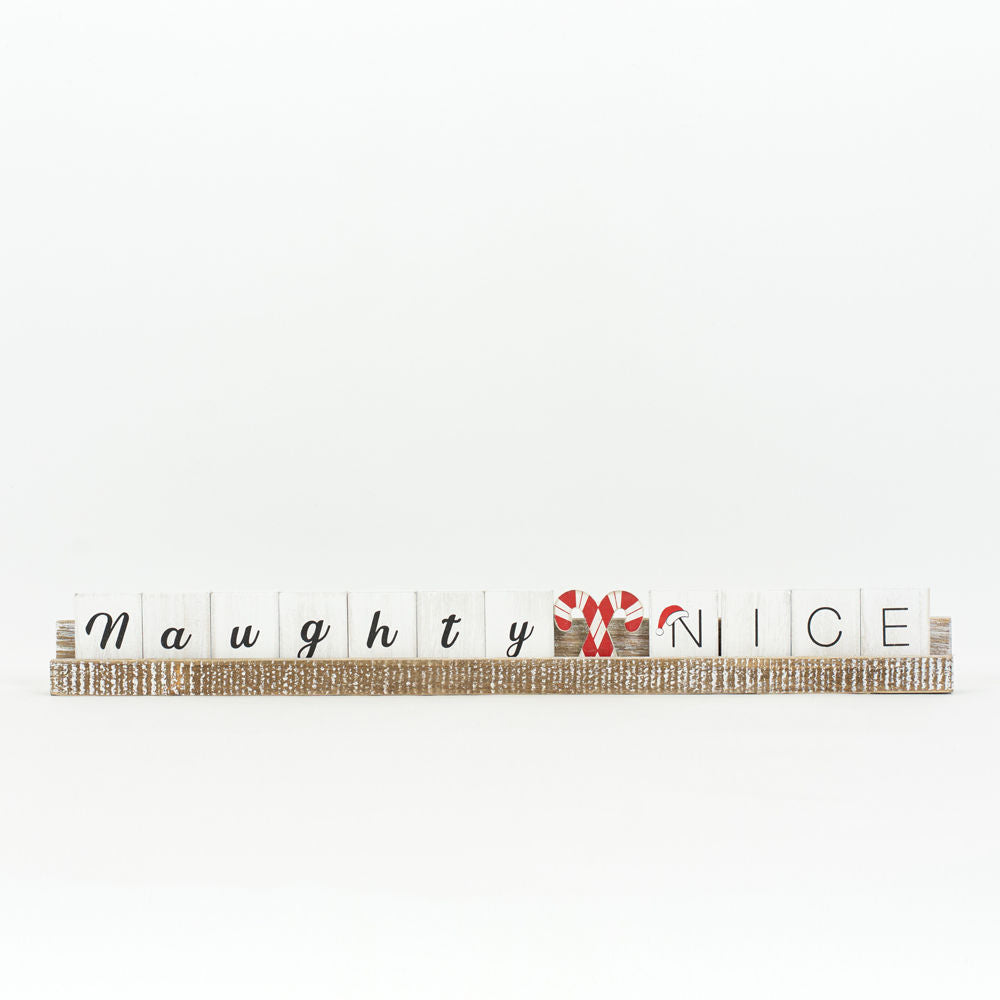 Wood Ledgie Kit (Naughty Nice) Adams Christmas Adams & Co.   