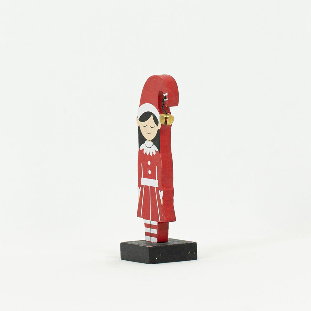 Wood Cutout Elf on Stand (Girl) Small Adams Christmas Adams & Co.   