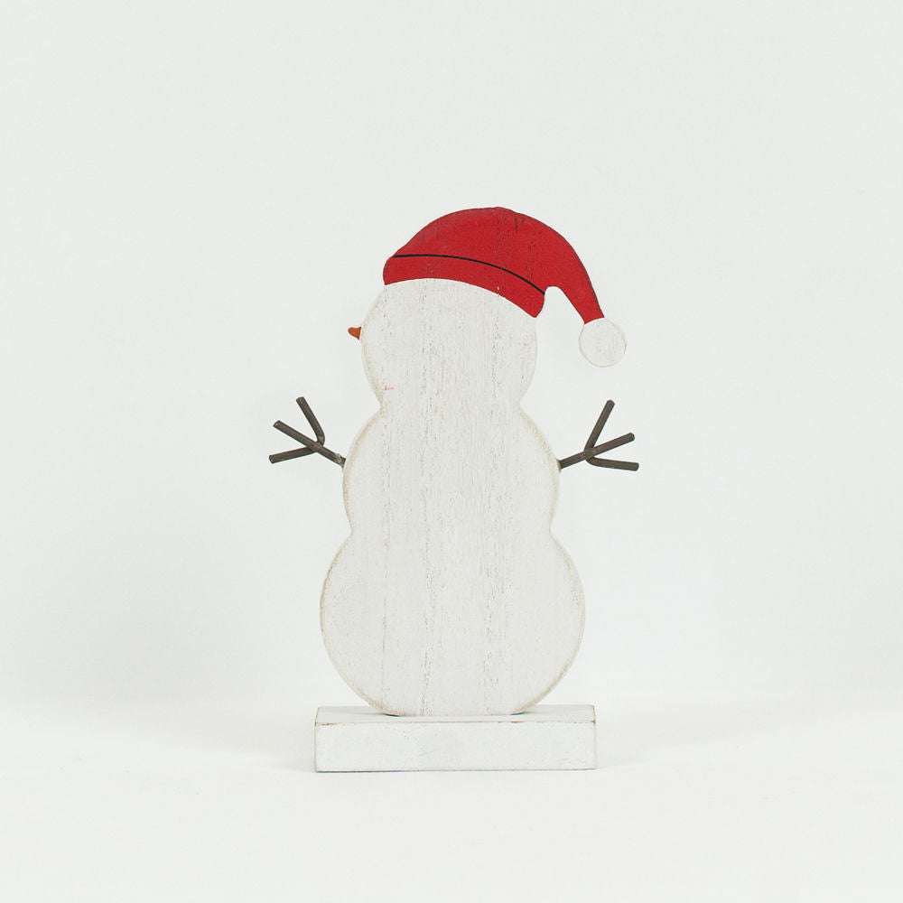 Wood Cutout on Stand (Snowman) Small Adams Christmas Adams & Co.   