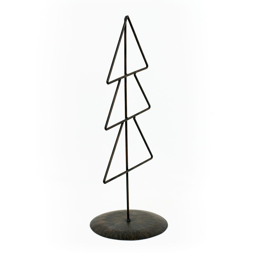 Metal Xmas Tree on Stand (Triangle) Black (Large) Adams Christmas Adams & Co.   