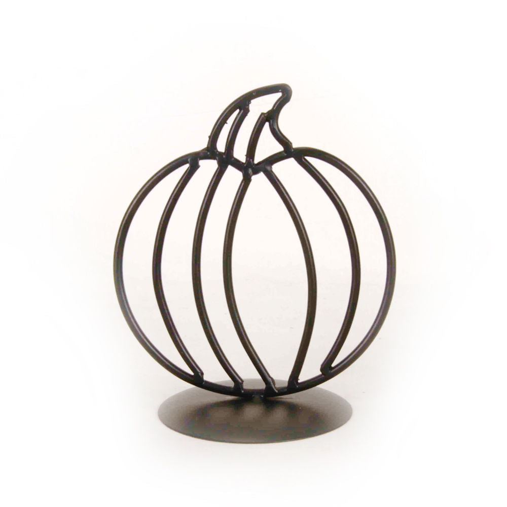 Metal Pumpkin On Stand - Small + Badams