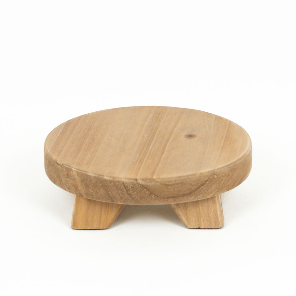 Round Mini Wood Riser Adams Everyday Adams & Co.   