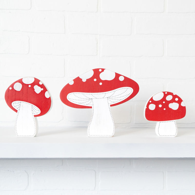 Set of 3 Mushrooms Adams Summer Adams & Co.   