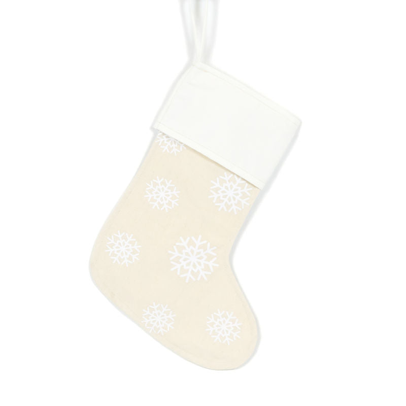 Canvas Stocking Stocking White Adams Christmas Adams & Co.   