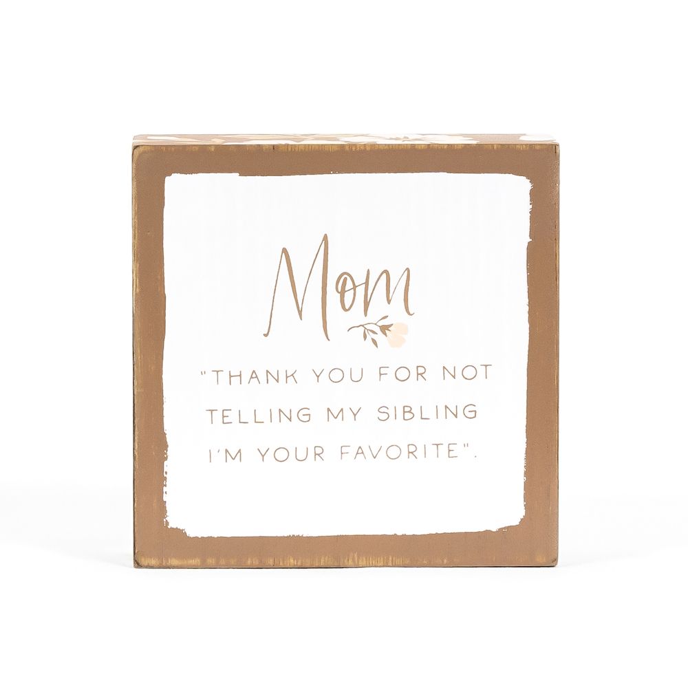 Reversible Wood Block Sign (MOM/APPEAR) Adams Everyday Adams & Co.   