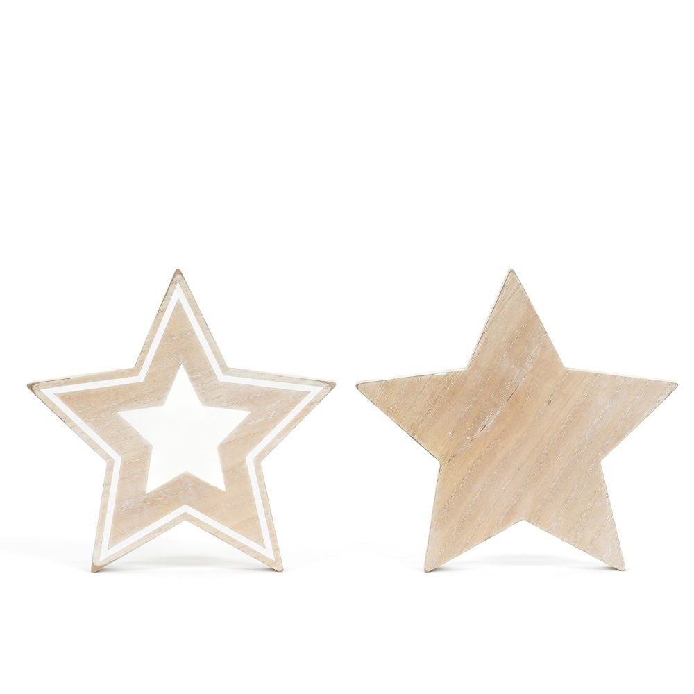 Reversible Chunky Wood Shape (Star)