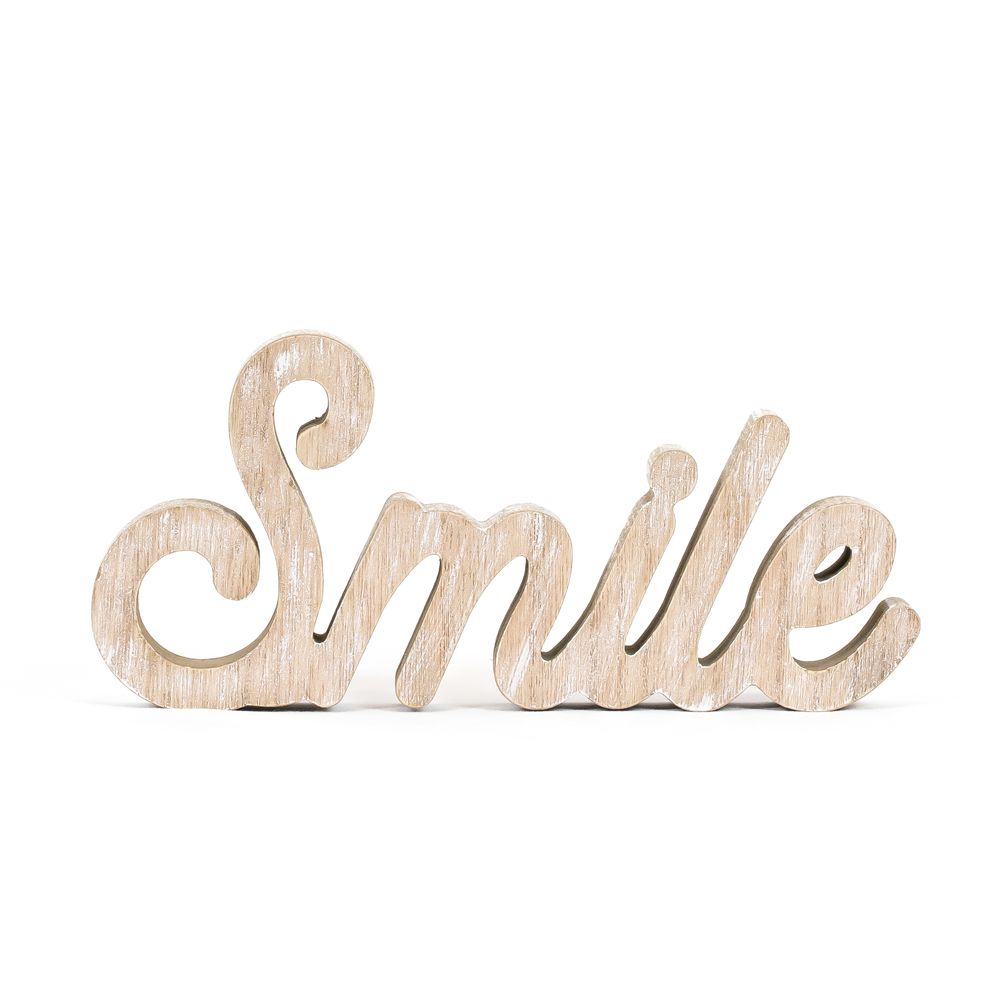 Natural Wood Cutout (Smile) Adams Summer Adams & Co.   