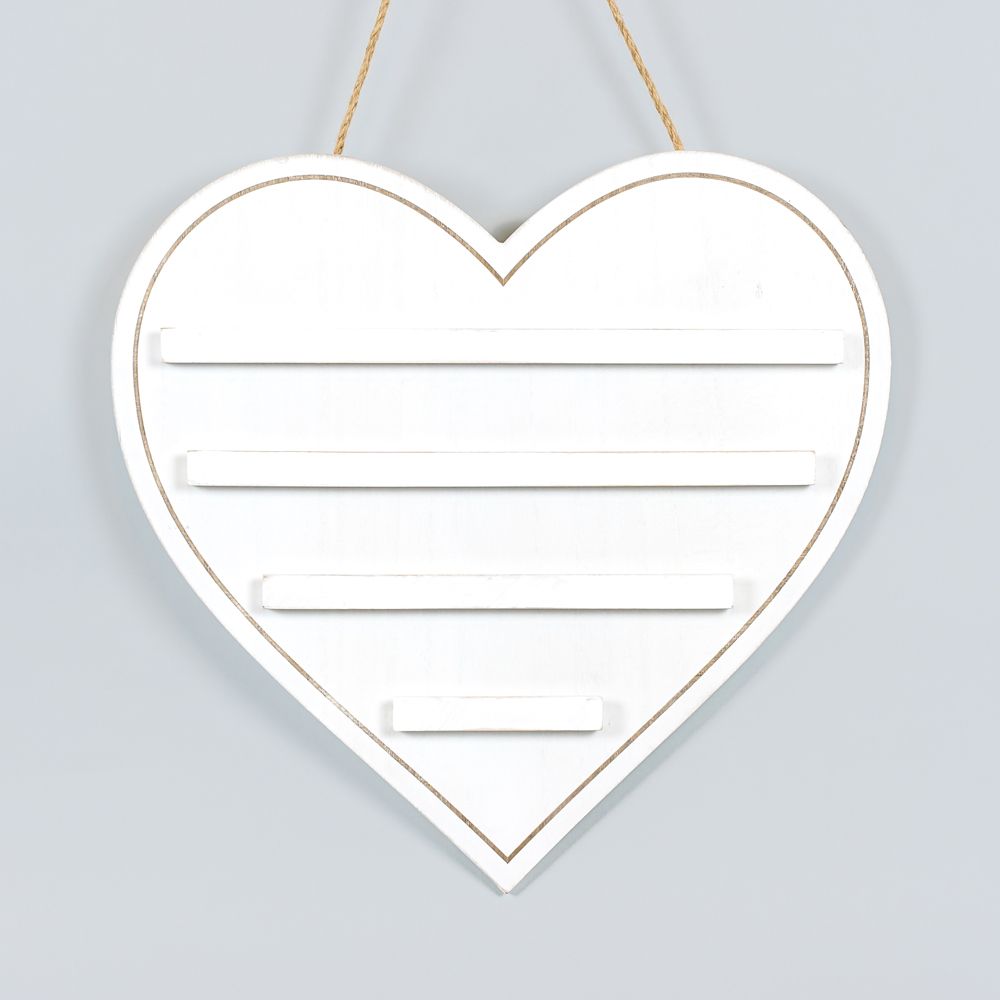 Leadgie Hanging Board - Heart - White Adams Ledgie Adams & Co.   