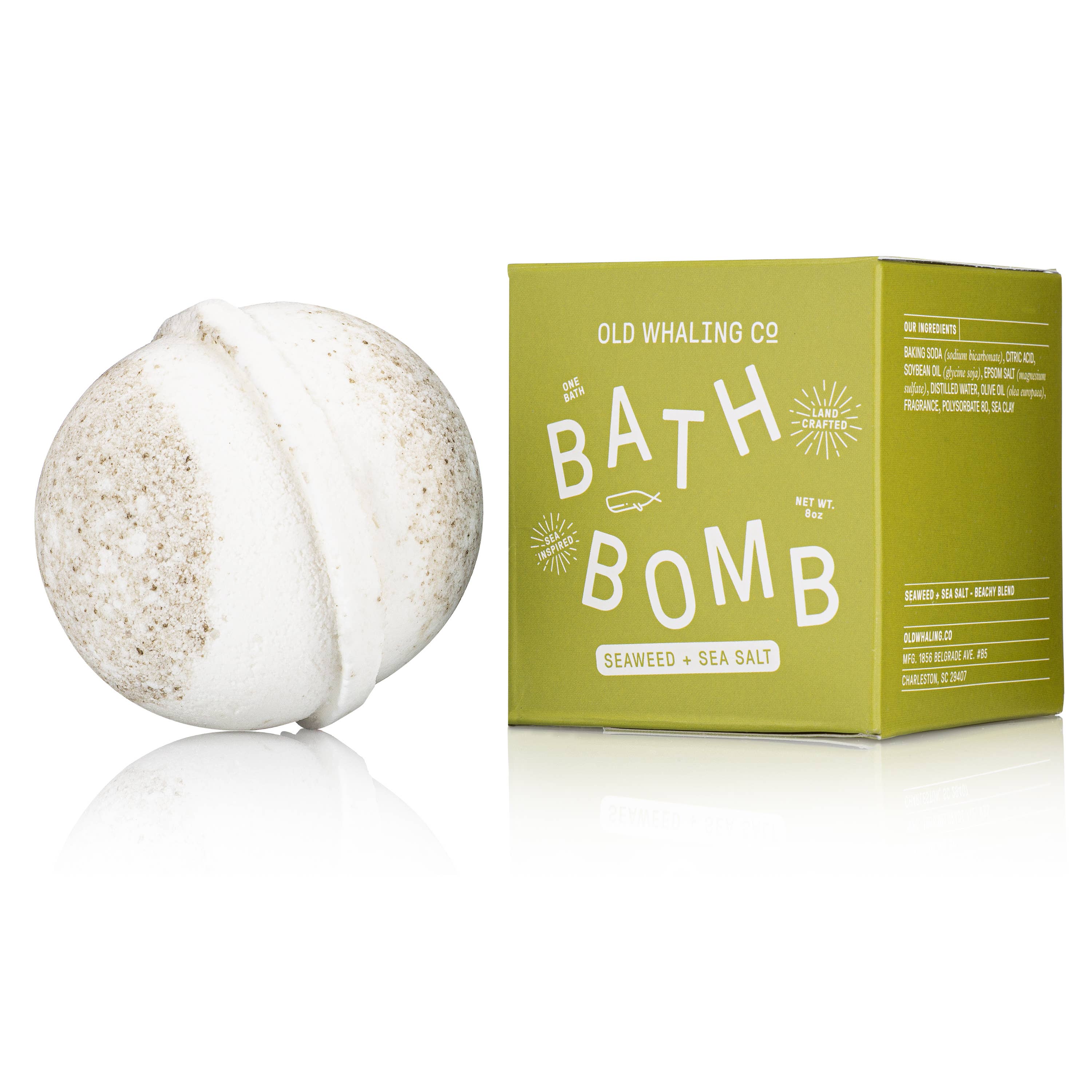 Seaweed & Sea Salt Bath Bomb  Old Whaling Company   