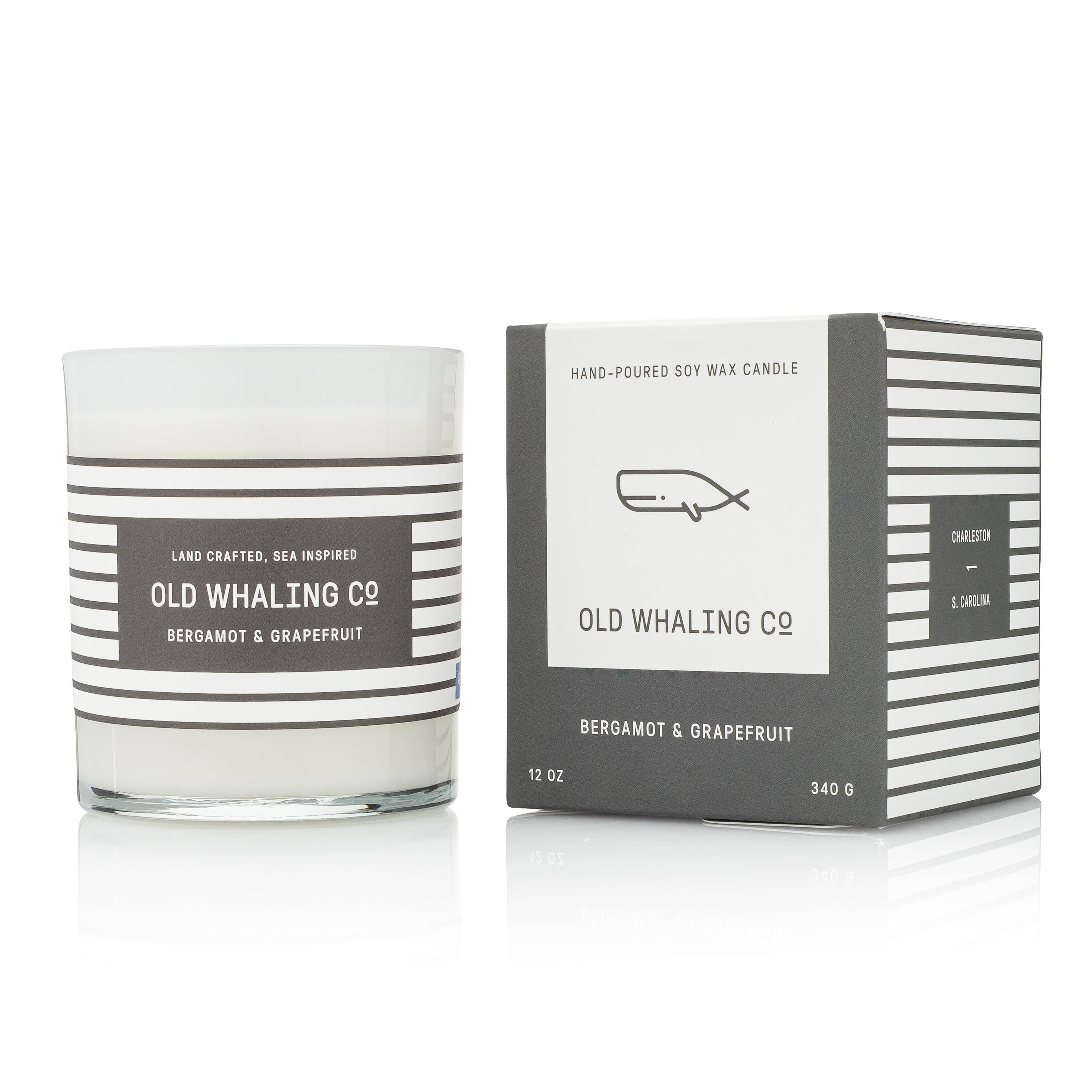 Bergamot & Grapefruit Candle  Old Whaling Company   