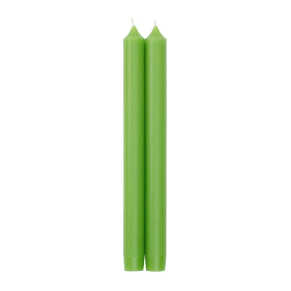 Duet Taper Candle - 10" Pair  Caspari Spring Green  