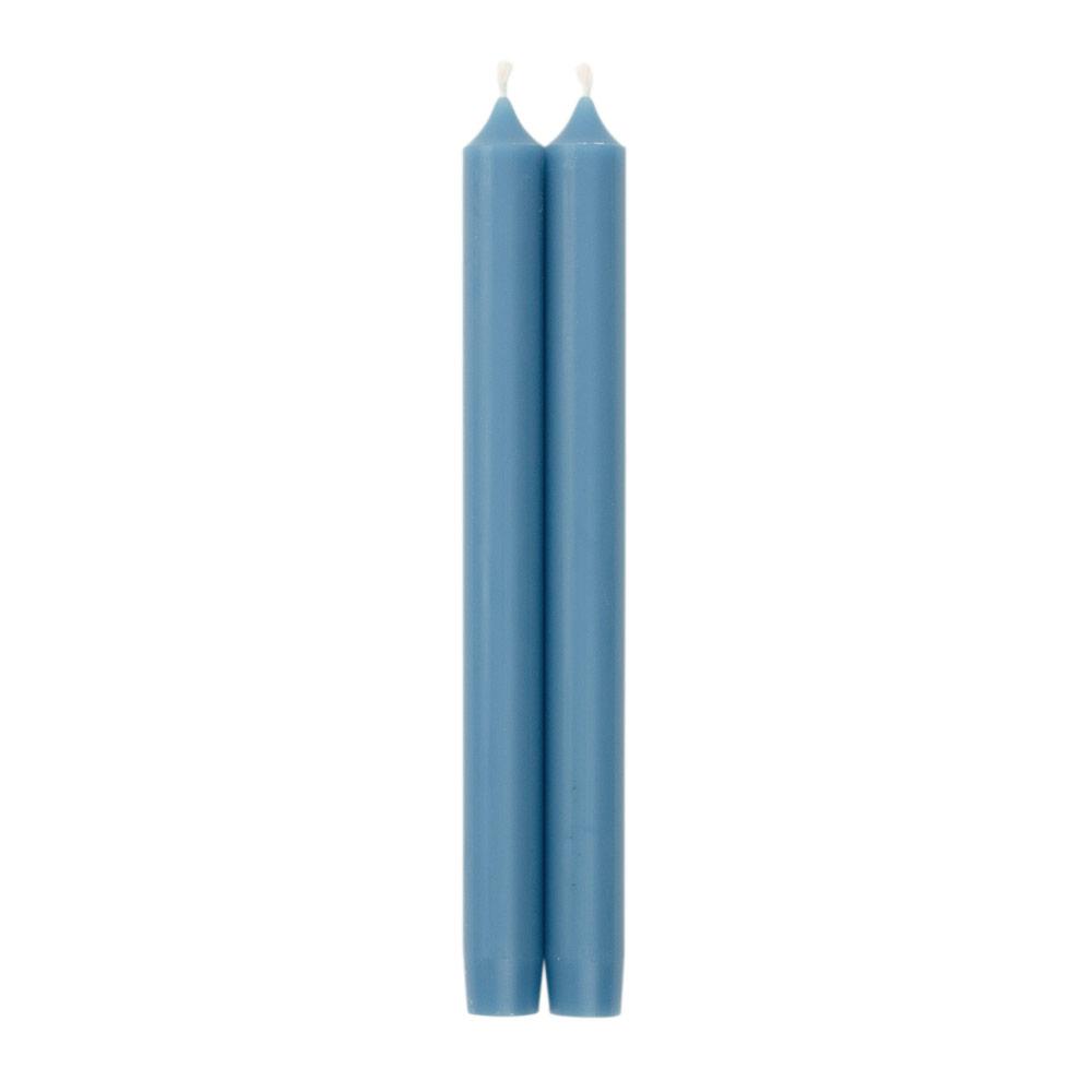 Duet Taper Candle - 10" Pair  Caspari Parisian Blue  