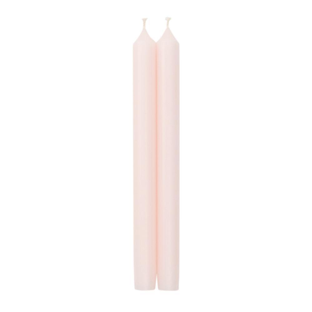 Duet Taper Candle - 10" Pair  Caspari Petal Pink  