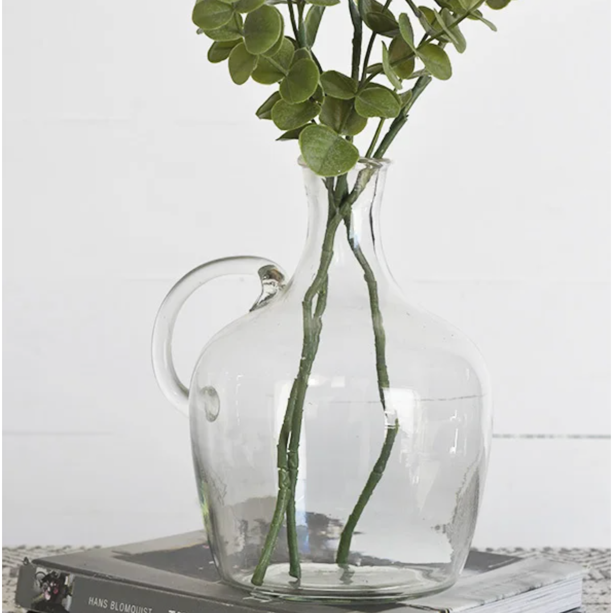 Clear Glass French Bottle Vase  PD Home   